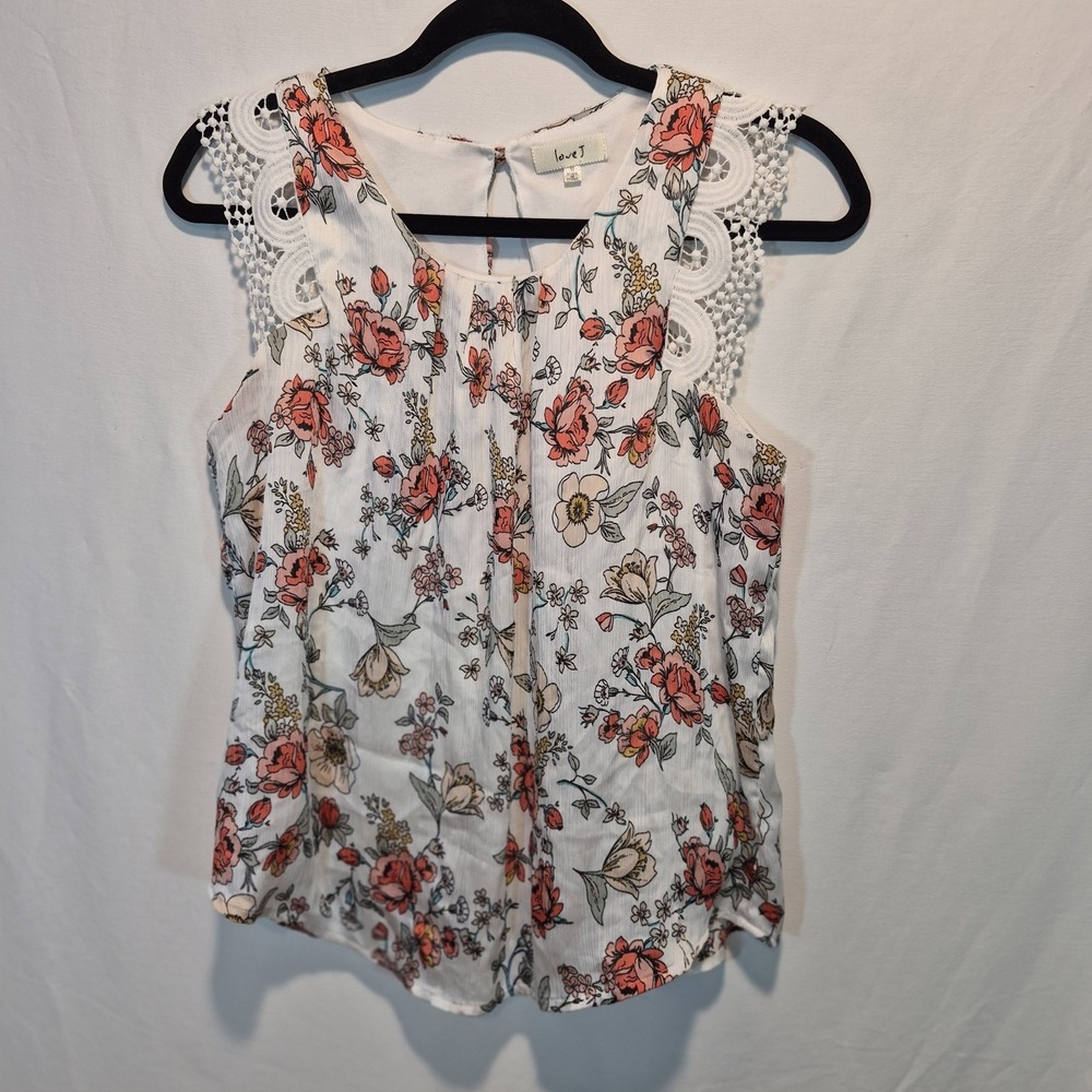 Love J Md Floral Top Romantic Cottage Core Boho Chic Soft Girl Grandmacore